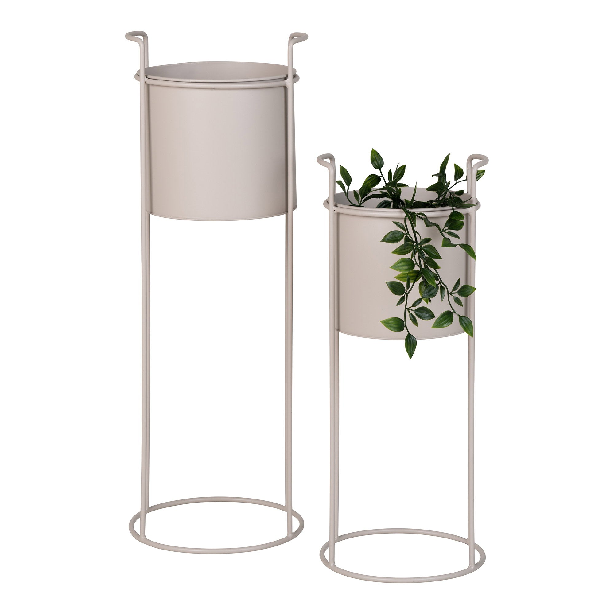 Sora Plantstandaard – Zand (Set van 2)