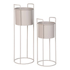 Sora Plantstandaard – Zand (Set van 2)