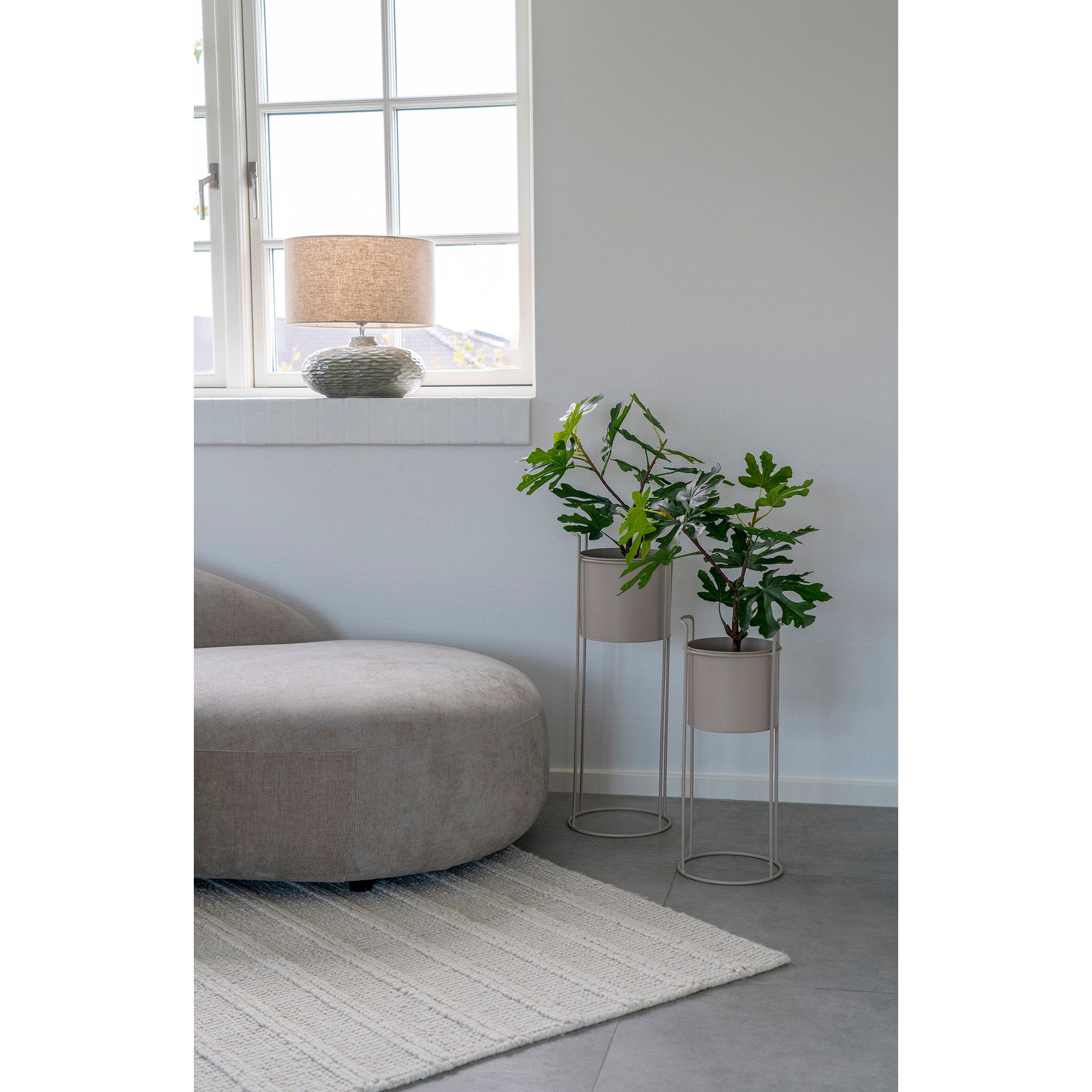 Sora Plantstandaard – Zand (Set van 2)