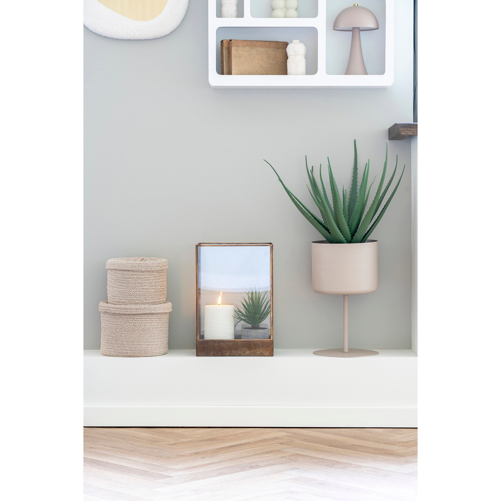 Sora Plantstandaard – Zand (36 cm)