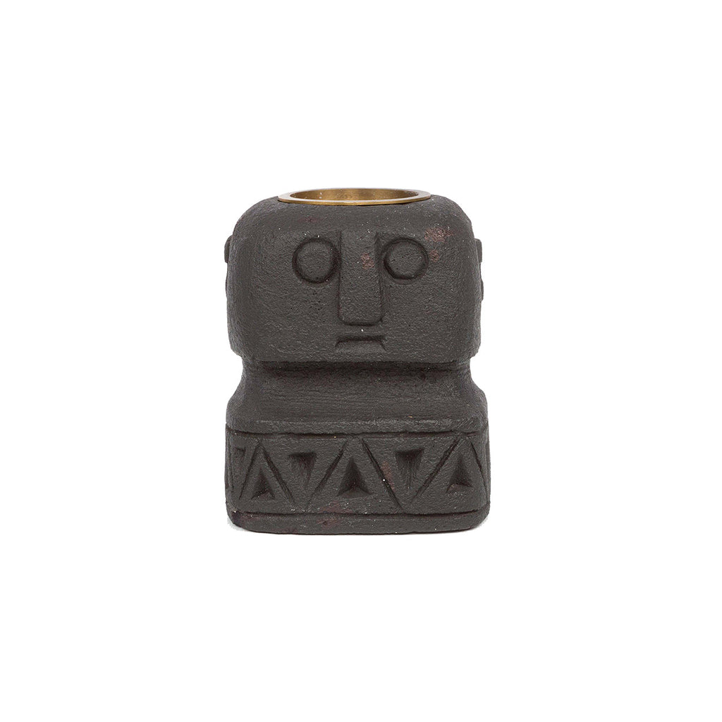 Kuro Kandelaar – Sumba Stone #26 Zwart