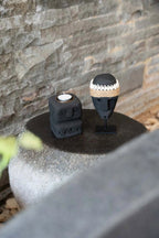 Kuro Kandelaar – Sumba Stone #26 Zwart