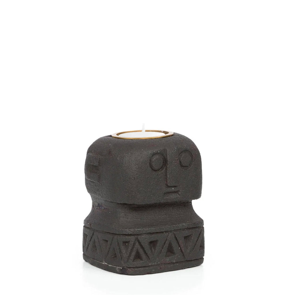Kuro Kandelaar – Sumba Stone #26 Zwart