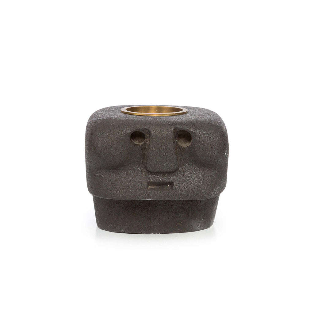Kuro Kandelaar – Sumba Stone #27 Zwart