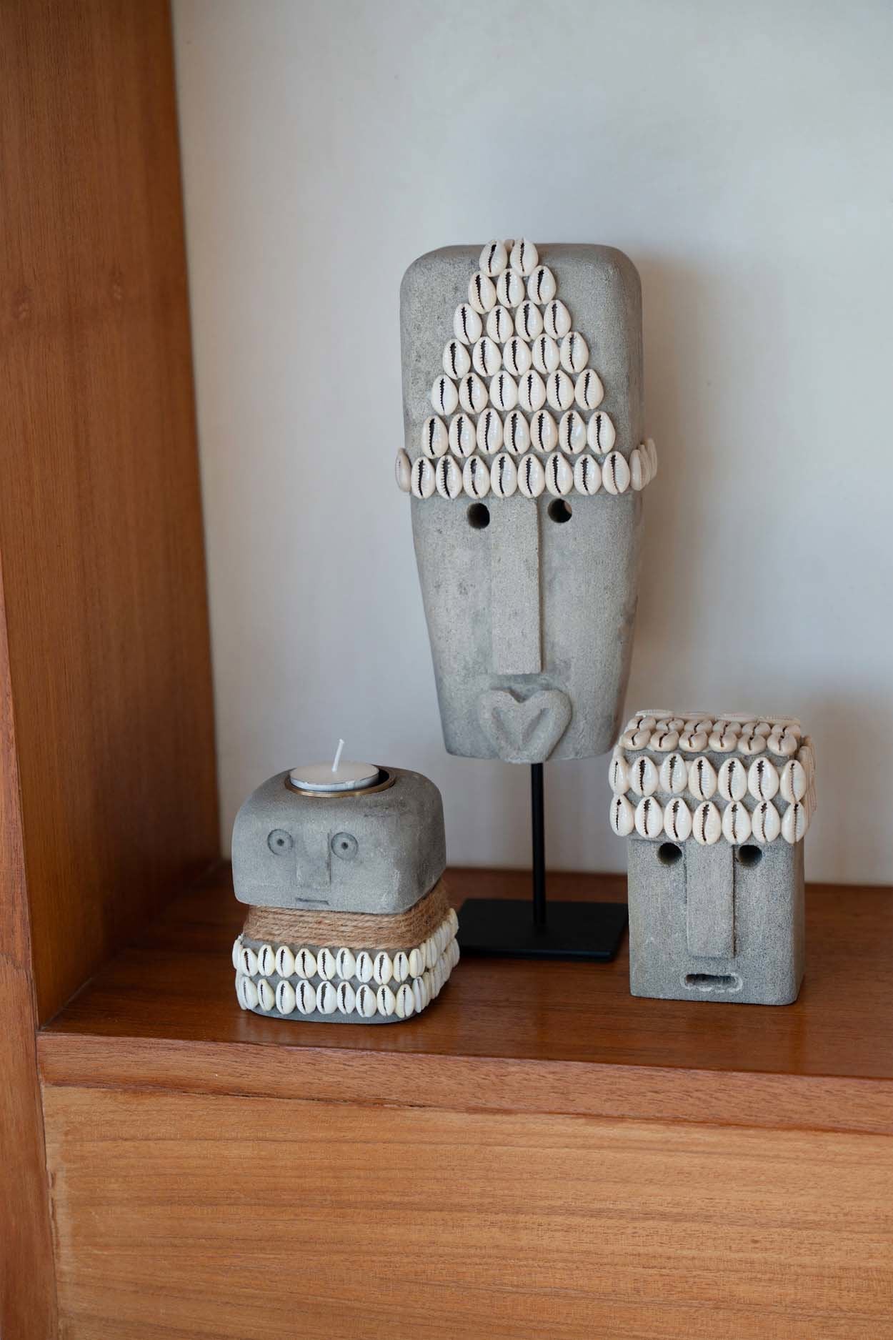 Lina Kandelaar – Sumba Stone #31 Grijs