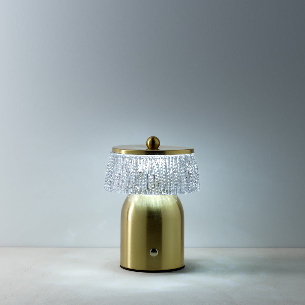 Kuro Tafellamp – Disco Muffin Messing LED