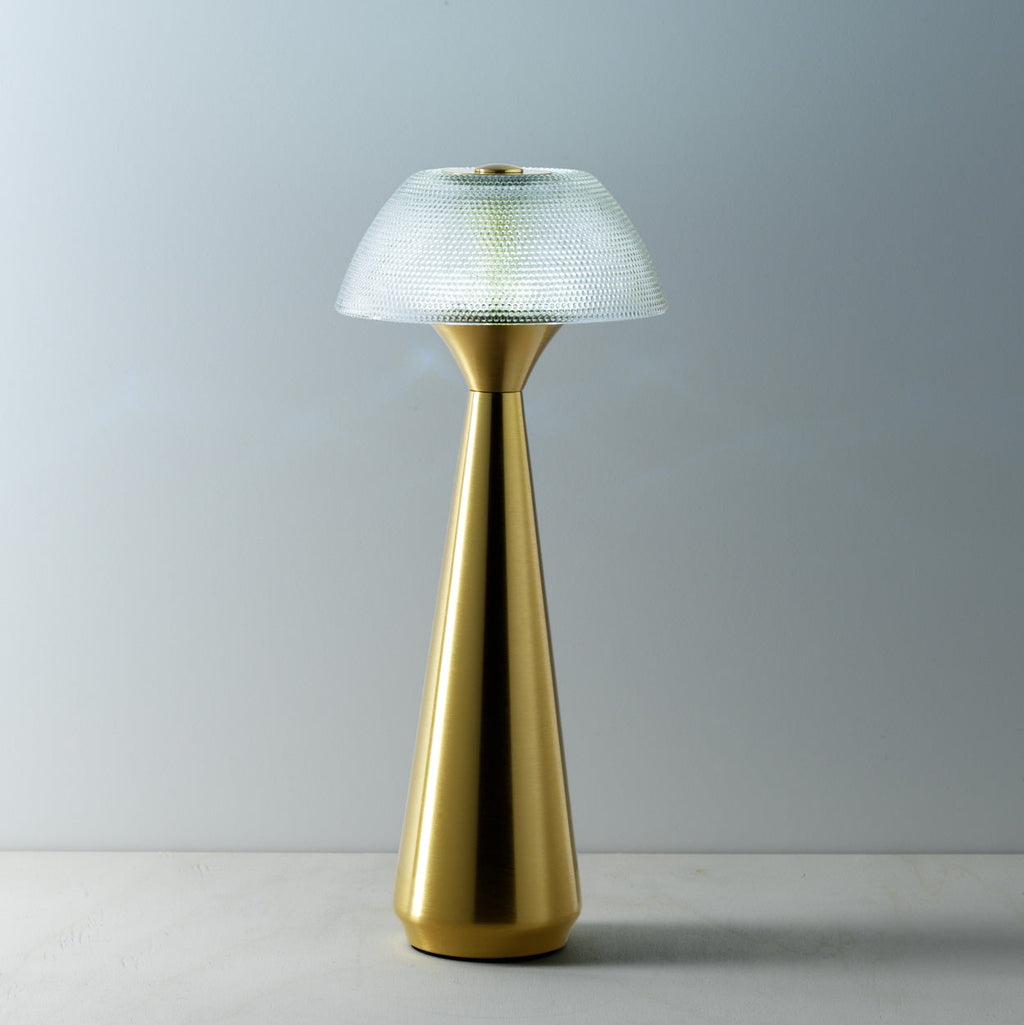 Sora Tafellamp – Mushlampio Messing LED