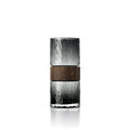 Kuro Vaas – Donkergrijs Glas & Hout (M)