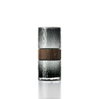 Kuro Vaas – Donkergrijs Glas & Hout (M)