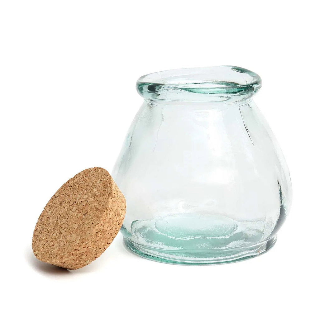 Sora Glazen Pot – Blauw (M)