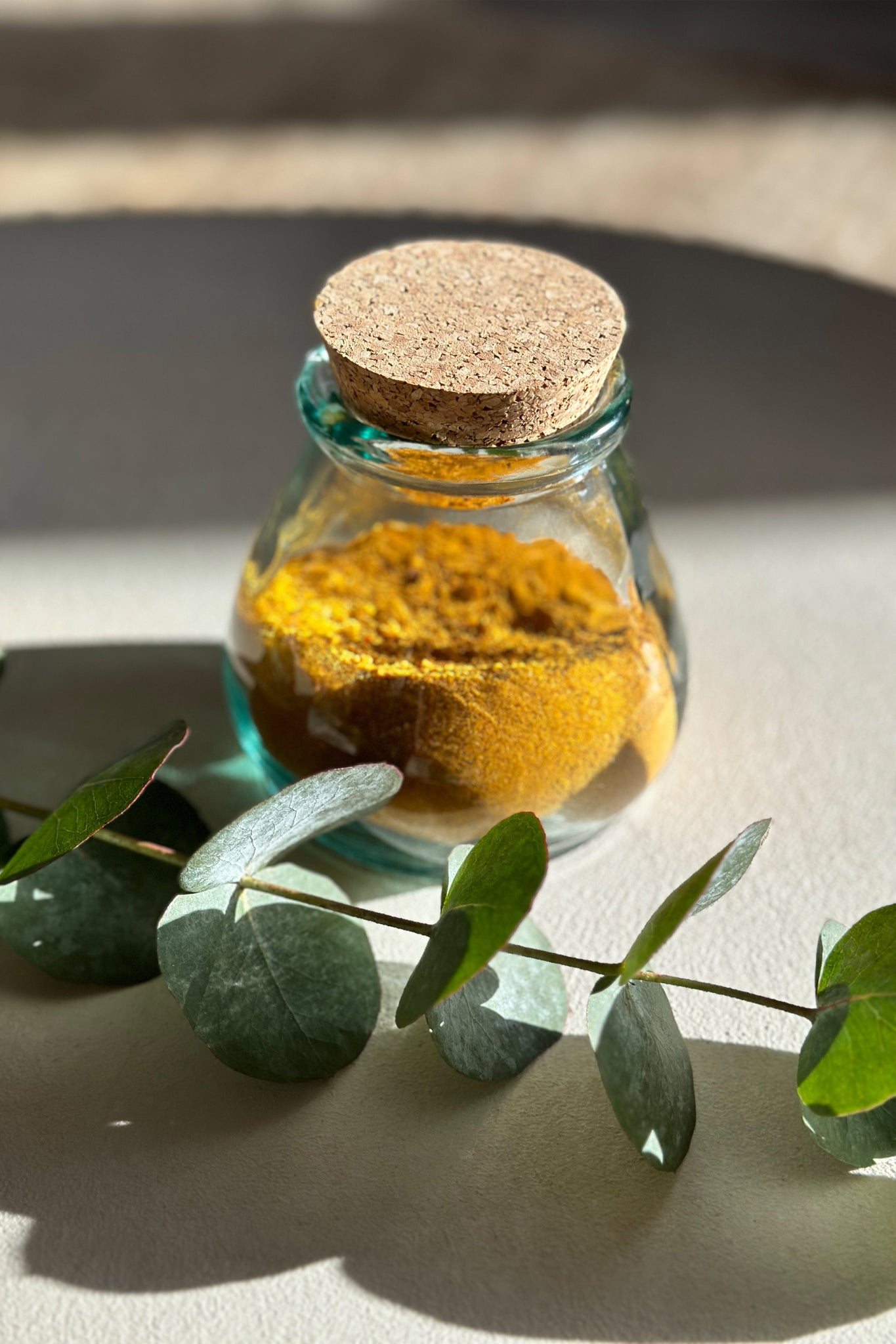 Sora Glazen Pot – Blauw (S)