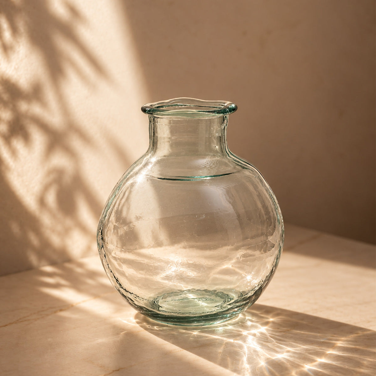 Lina Vaas – Blauw Glas Rond