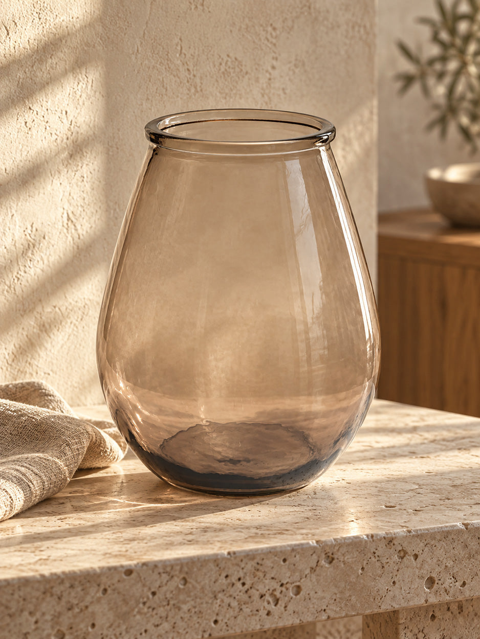 Sora Vaas – Beige Glas (M)