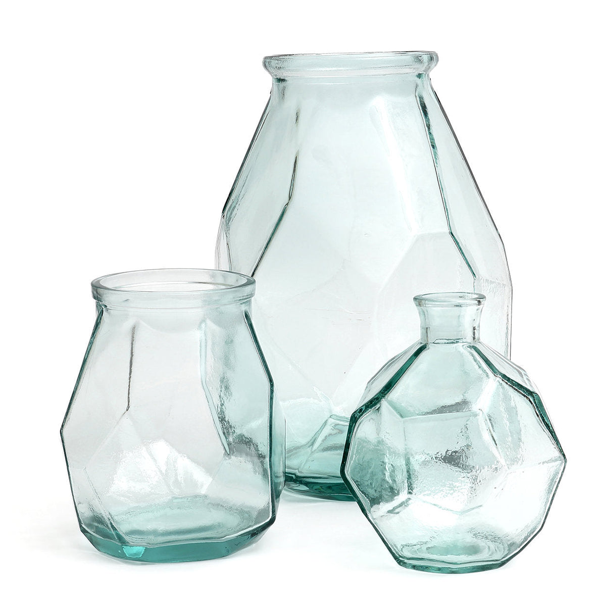 Lina Vaas – Origami Blauw (Rond)