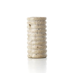 Lina Theelichthouder – Travertin Ripple Beige (L)