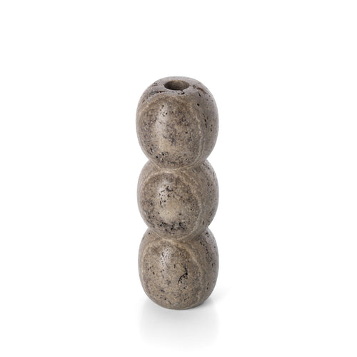 Sora Kandelaar – Travertin Totem Grijs (L)