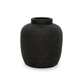 Kuro Peaky Vaas – Terracotta Zwart (M)