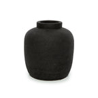 Kuro Peaky Vaas – Terracotta Zwart (M)