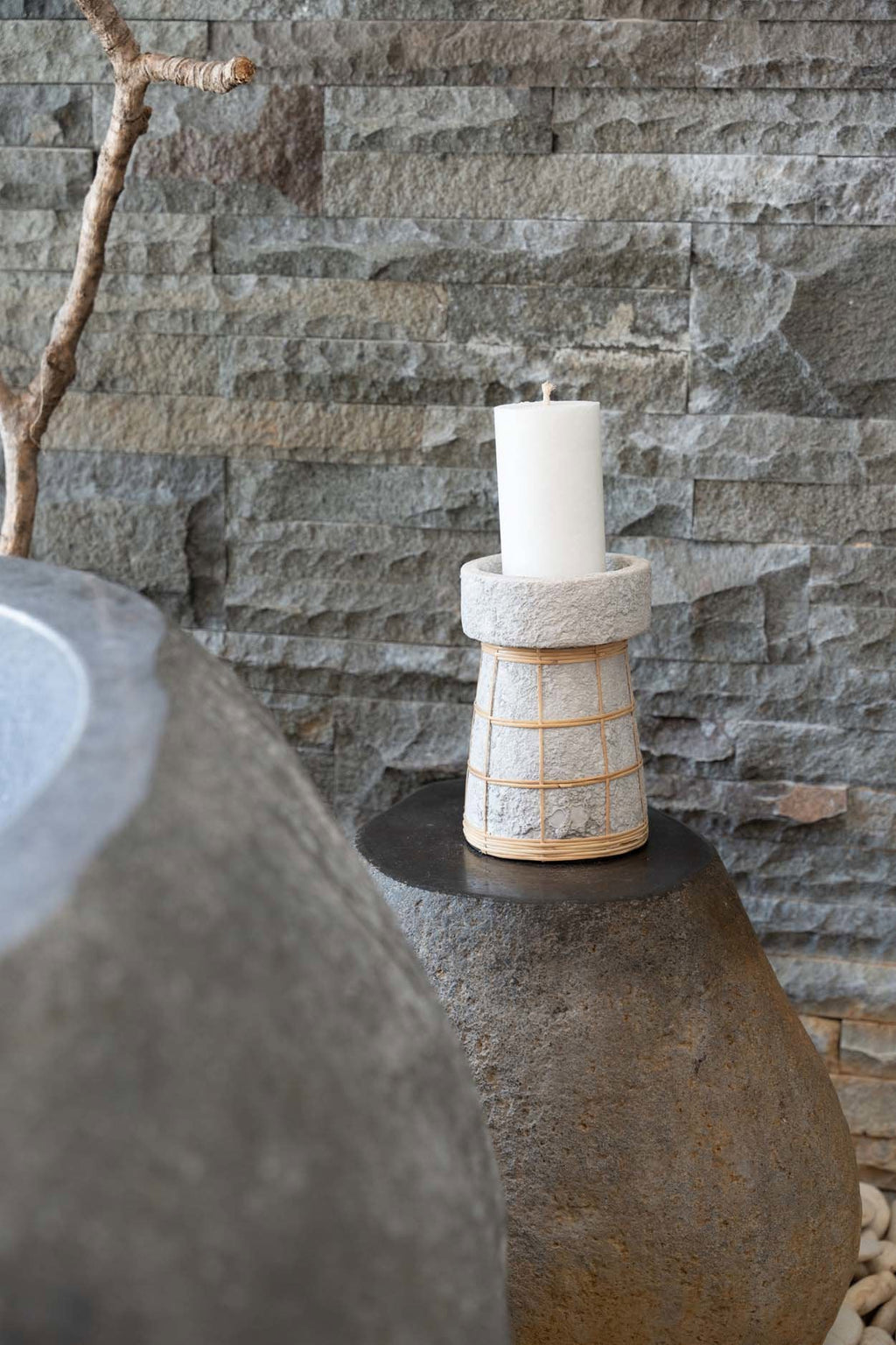 Sora Kandelaar – Serene Beton Naturel (L)