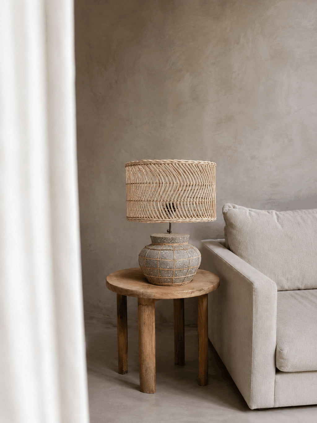 Lina Tafellamp – Kythira Beton & Rotan