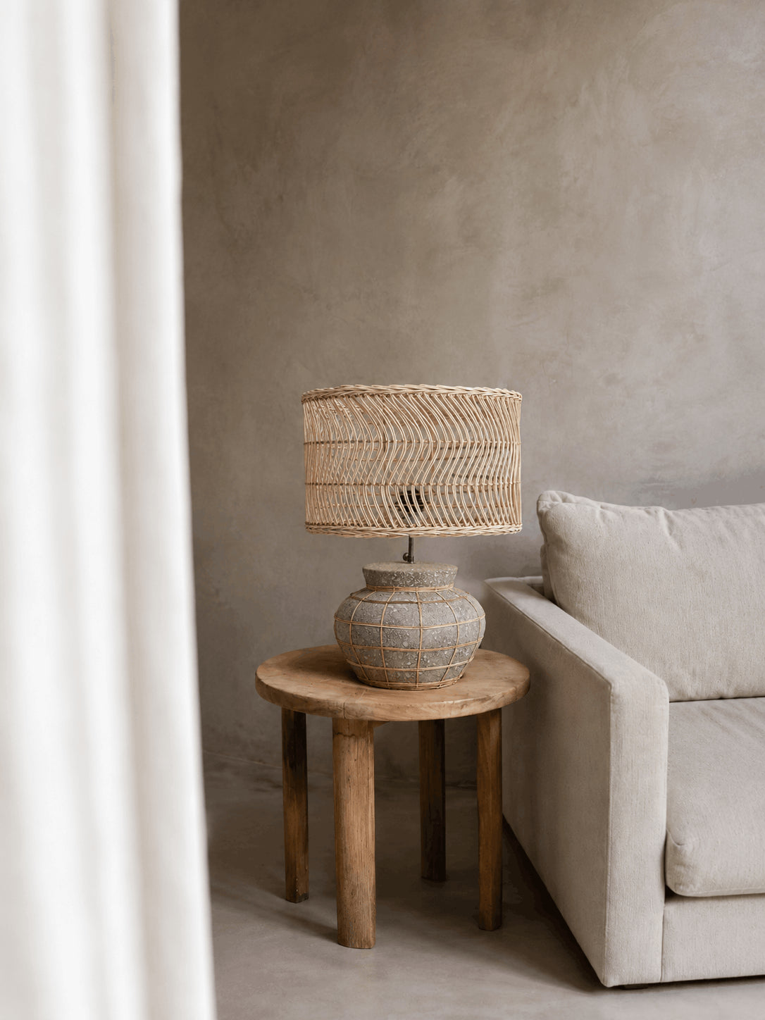 Lina Tafellamp – Kythira Beton & Rotan