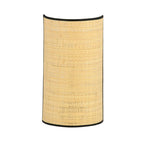 Sora Wandlamp – Rotan Zwart/Naturel